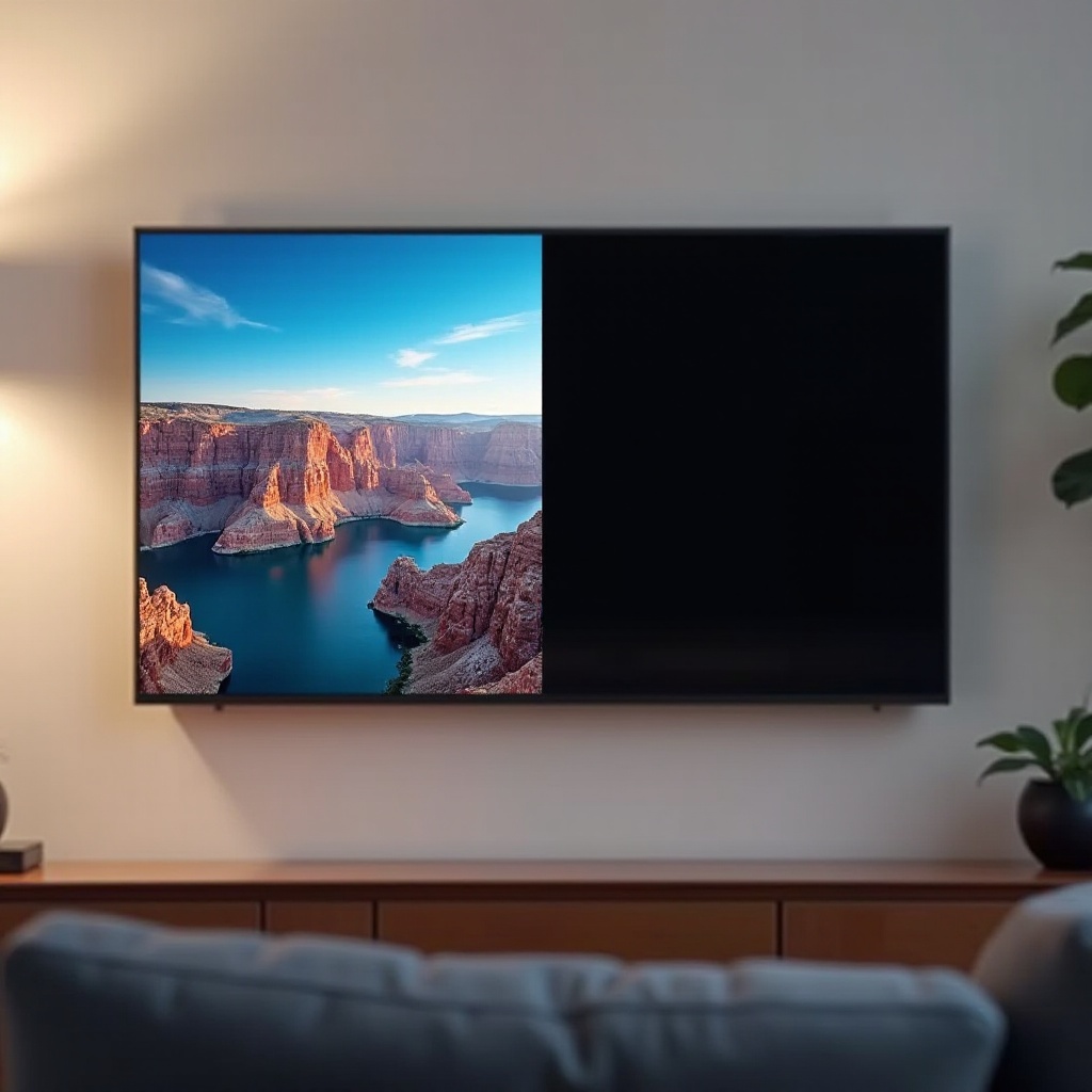 How to Fix an LG TV When Half the Screen Is Black